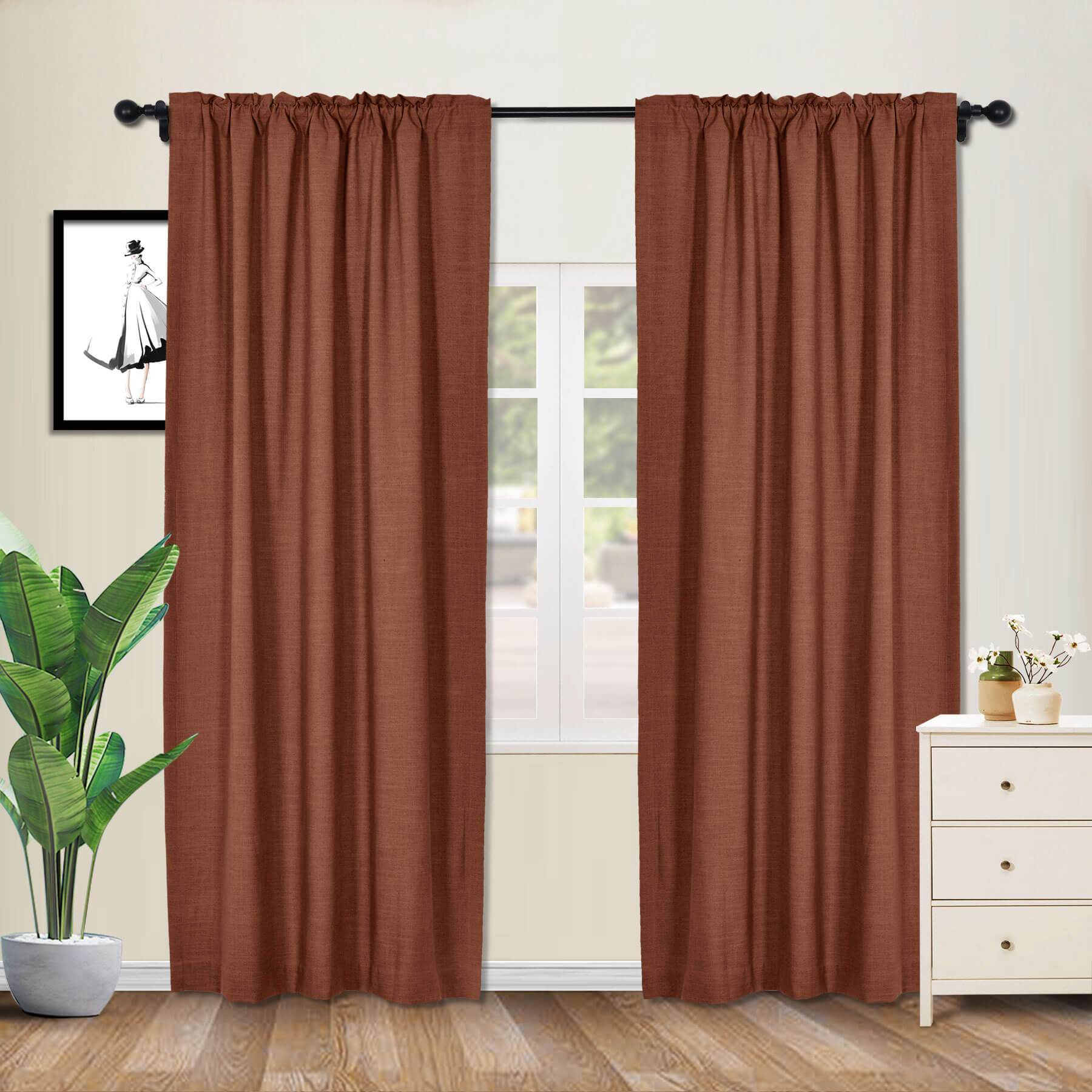 1908 Linen Blend Breathable & Natural Curtain Customizable - Cololeaf -- #1 Beige White