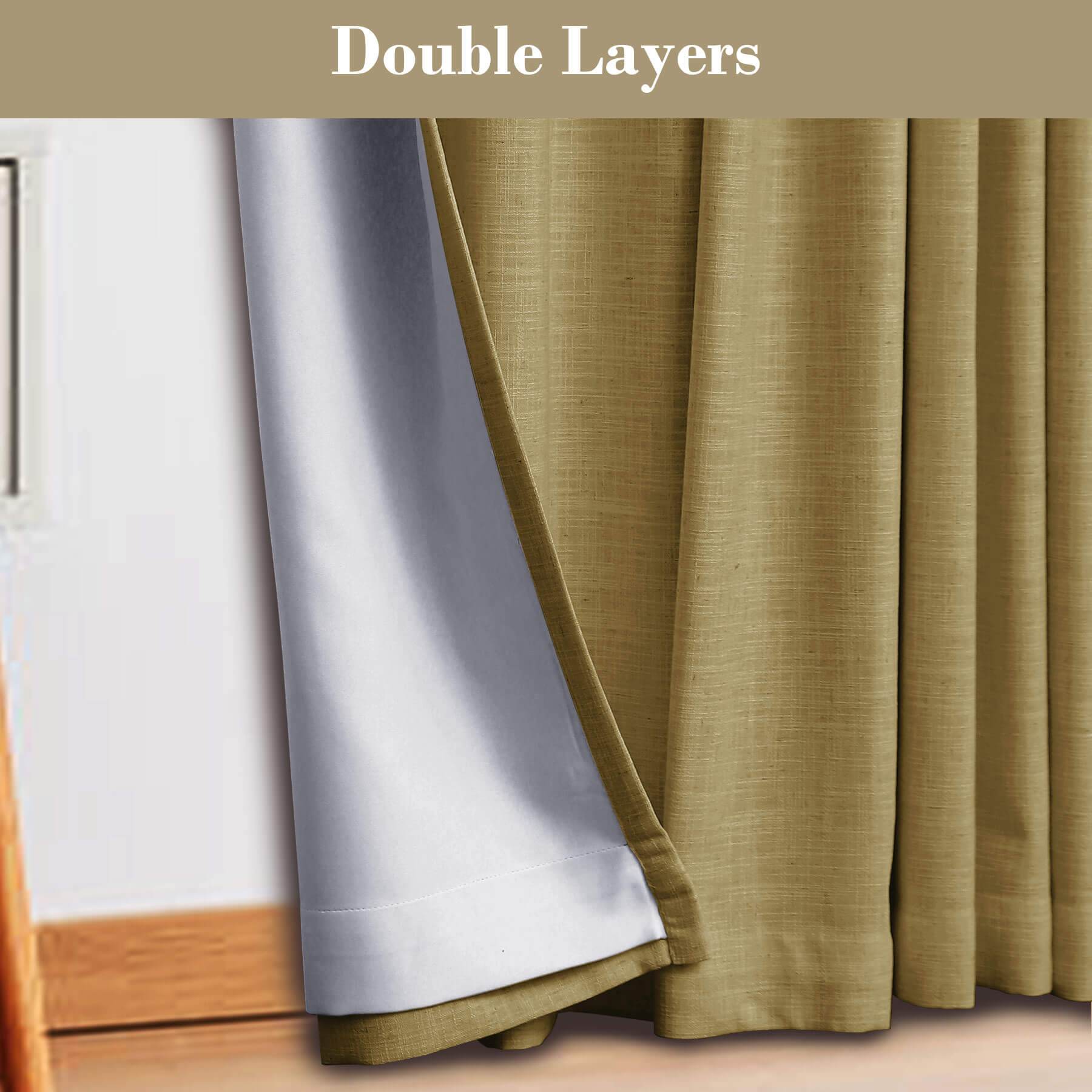 1908 Linen Blend Breathable & Natural Curtain Customizable - Cololeaf -- #1 Beige White