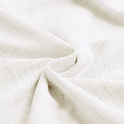 1908 Linen Blend Breathable & Natural Curtain Customizable - Cololeaf -- #2 Ivory White