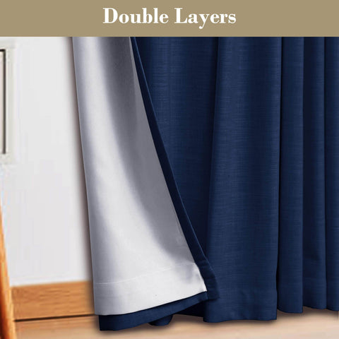 1908 Linen Blend Breathable & Natural Curtain Customizable - Cololeaf -- #1 Beige White