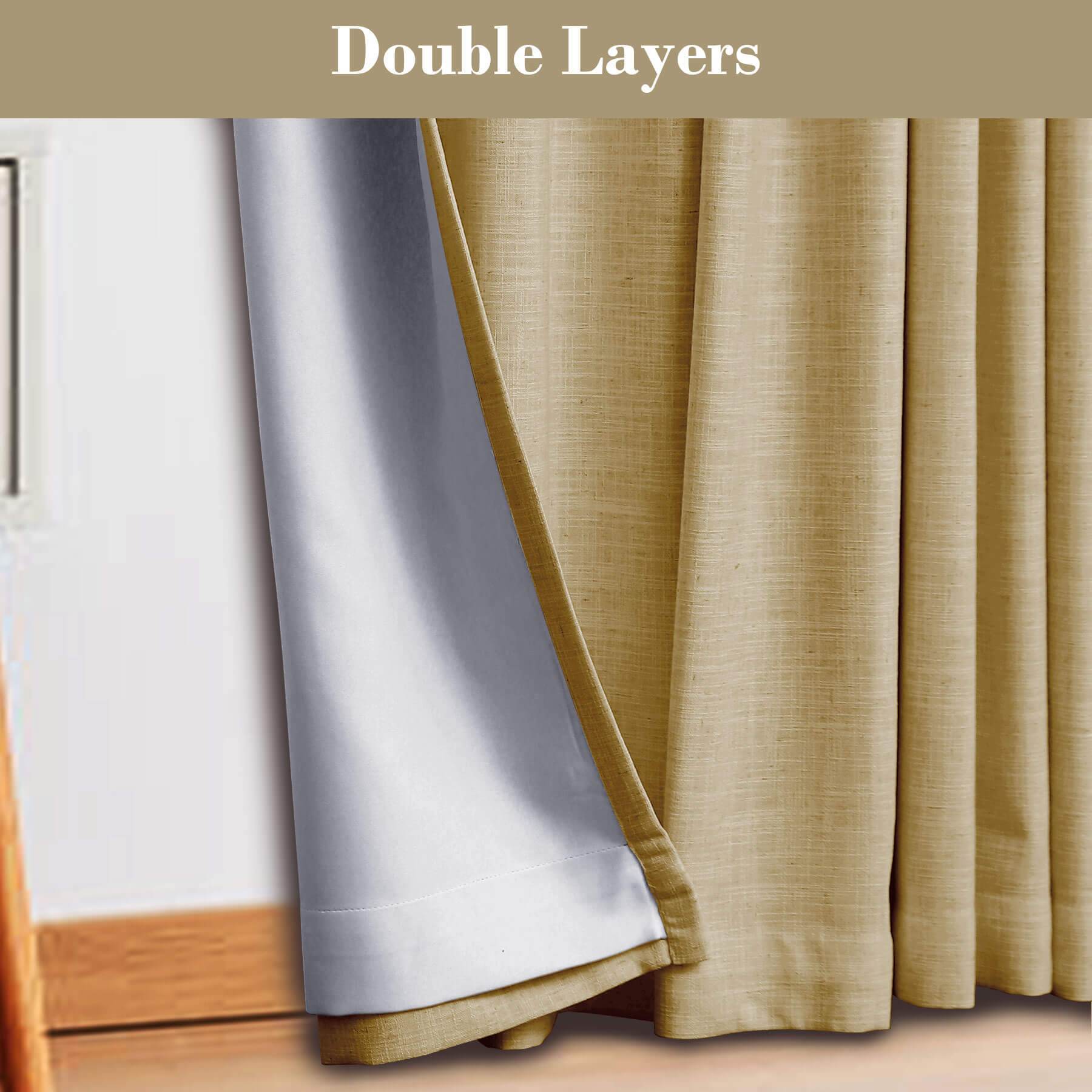 1908 Linen Blend Breathable & Natural Curtain Customizable - Cololeaf -- #1 Beige White
