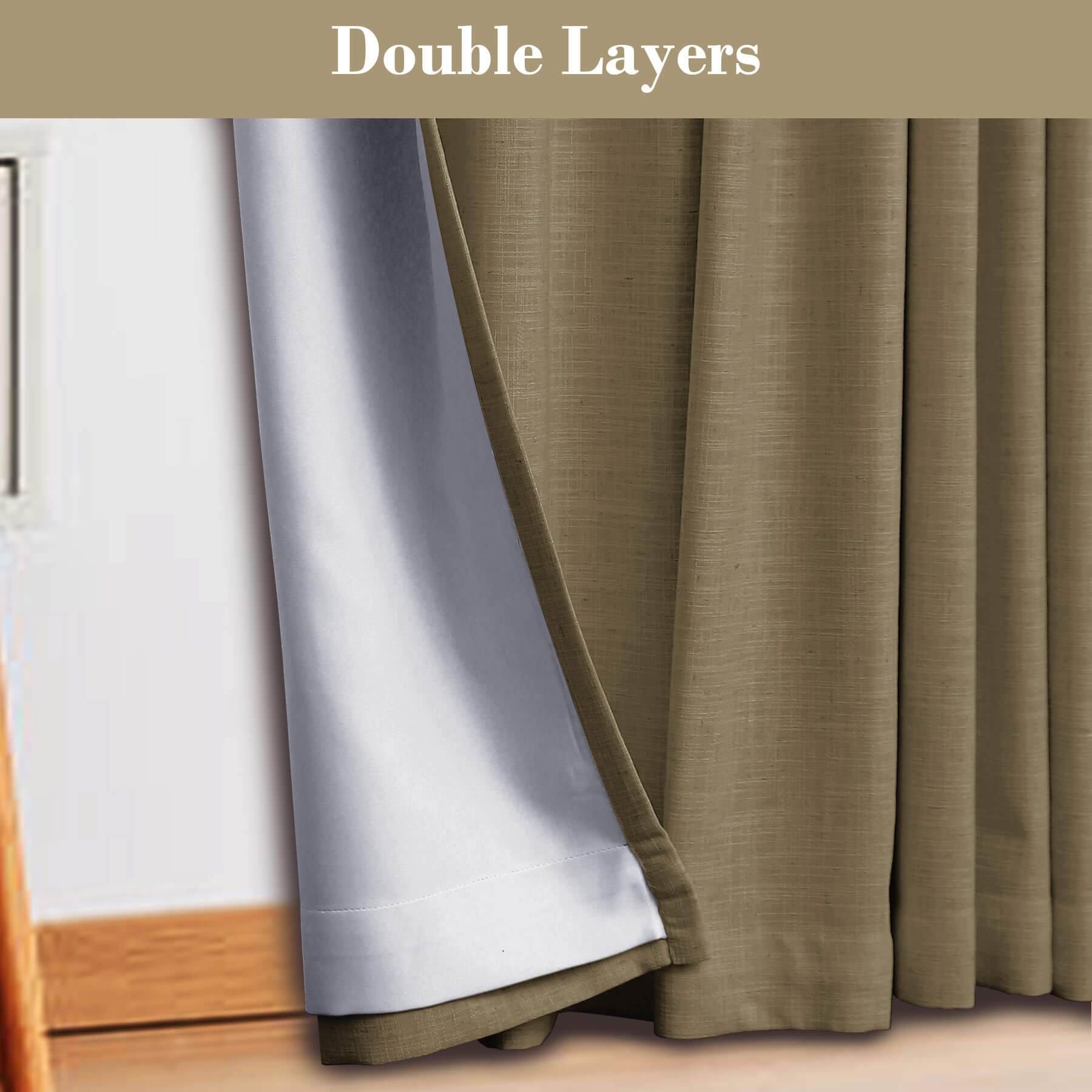 1908 Linen Blend Breathable & Natural Curtain Customizable - Cololeaf -- #1 Beige White