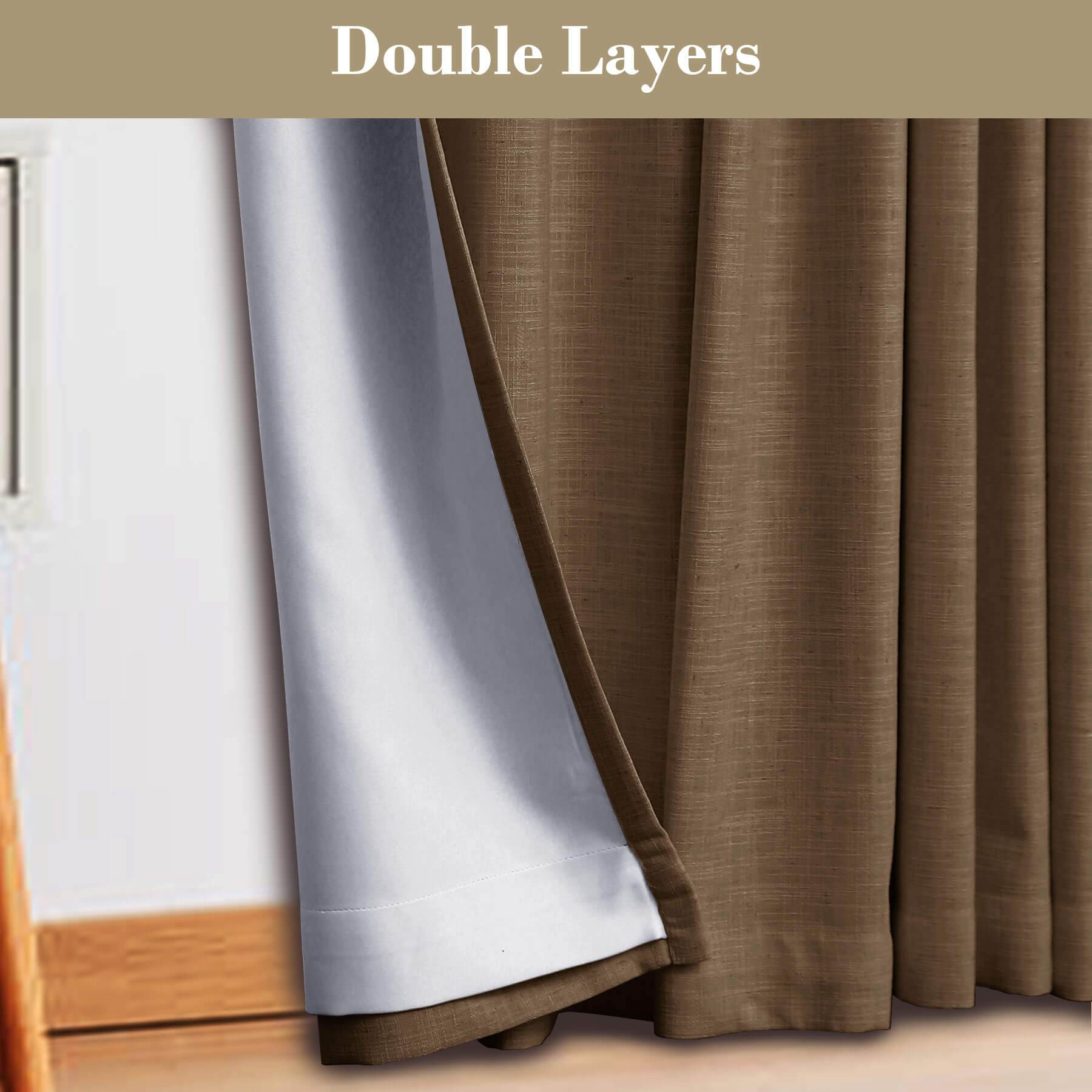 1908 Linen Blend Breathable & Natural Curtain Customizable - Cololeaf -- #1 Beige White