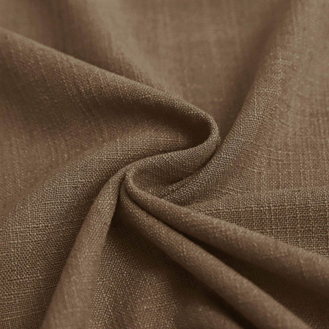 1908 Linen Blend Breathable & Natural Curtain Customizable - Cololeaf -- #9 Rust Brown