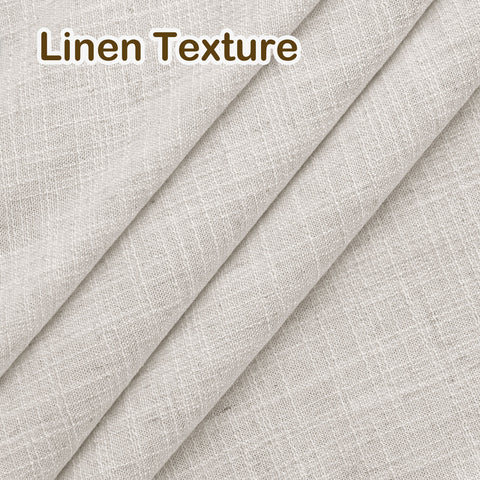 1908 Linen Blend Light Filtering Natural Curtain Tailor Pleat 1 Panel