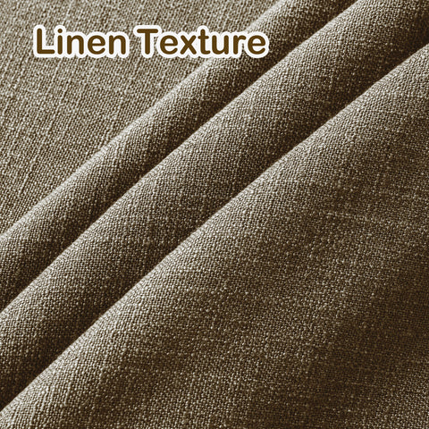 1908 Linen Blend Light Filtering Natural Curtain Tailor Pleat 1 Panel