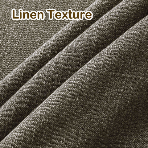 1908 Linen Blend Light Filtering Natural Curtain Tailor Pleat 1 Panel