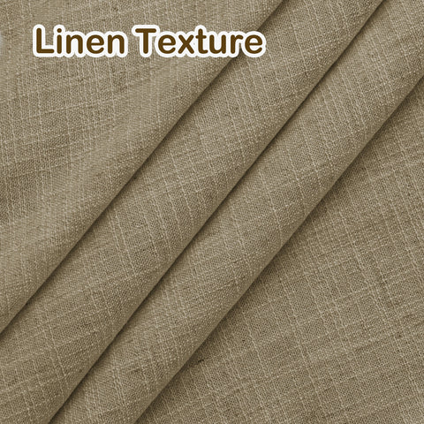 1908 Linen Blend Light Filtering Natural Curtain Tailor Pleat 1 Panel