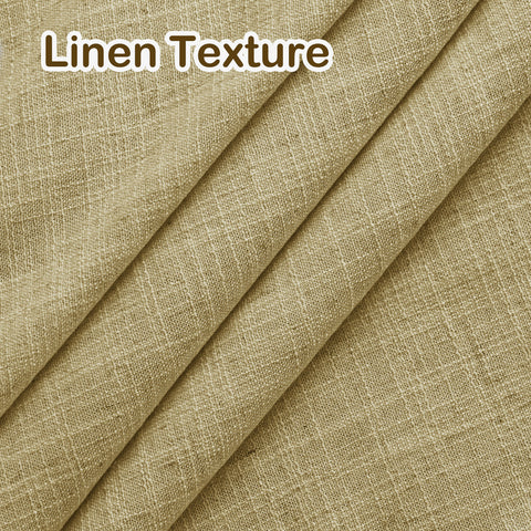 1908 Linen Blend Light Filtering Natural Curtain Tailor Pleat 1 Panel