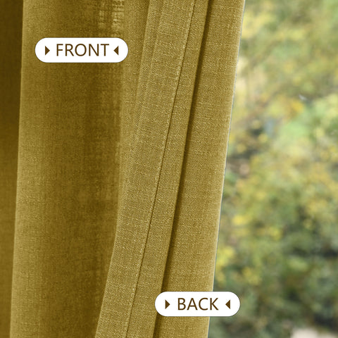1908 Linen Blend Light Filtering Natural Curtain Tailor Pleat 1 Panel