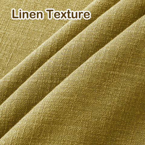 1908 Linen Blend Light Filtering Natural Curtain Tailor Pleat 1 Panel