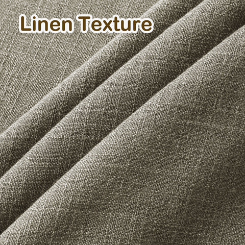1908 Linen Blend Light Filtering Natural Curtain Tailor Pleat 1 Panel