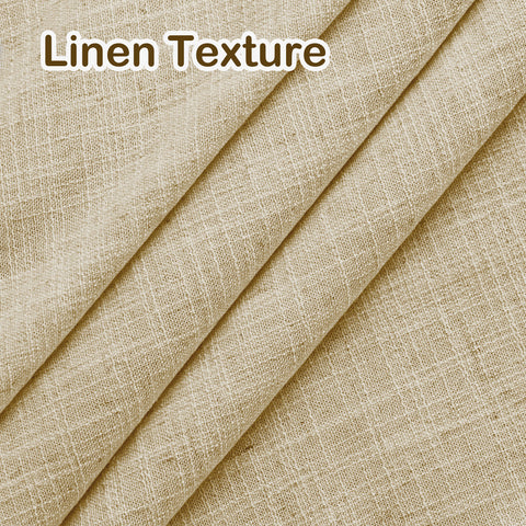 1908 Linen Blend Light Filtering Natural Curtain Tailor Pleat 1 Panel