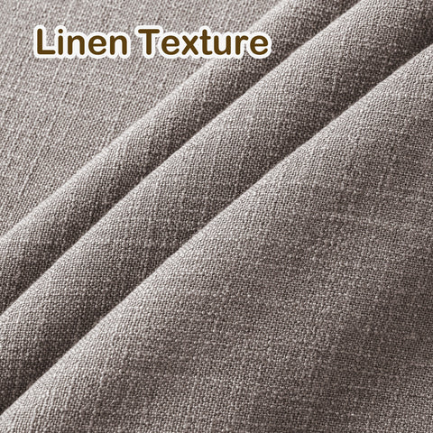 1908 Linen Blend Light Filtering Natural Curtain Tailor Pleat 1 Panel