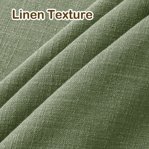 1908 Linen Blend Light Filtering Natural Curtain Tailor Pleat 1 Panel