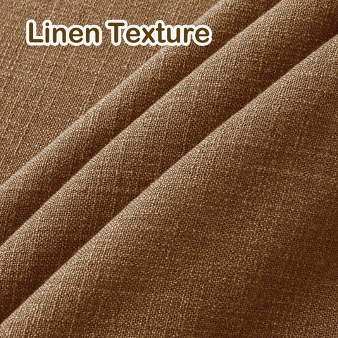 1908 Linen Blend Light Filtering Natural Curtain Tailor Pleat 1 Panel