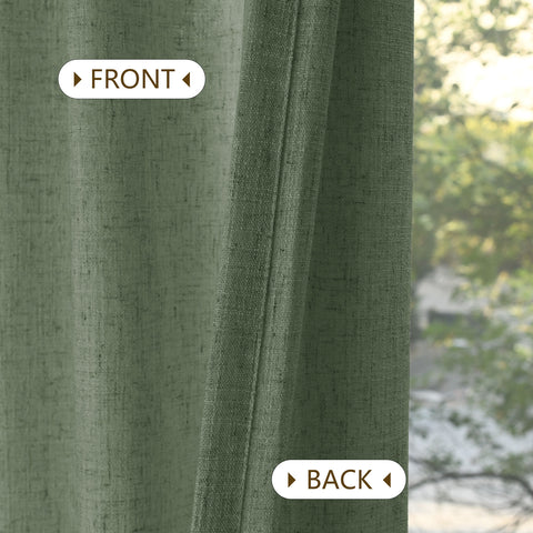 1908 Linen Blend Light Filtering Natural Curtain Tailor Pleat 1 Panel