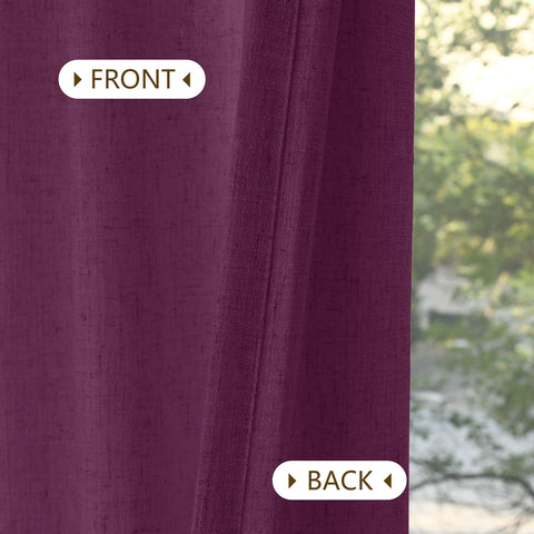 1908 Linen Blend Light Filtering Natural Curtain Tailor Pleat 1 Panel