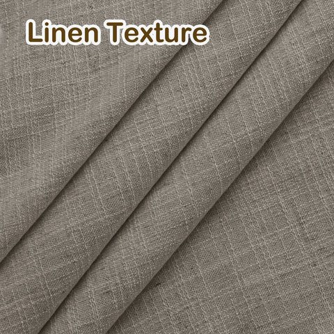 1908 Linen Blend Light Filtering Natural Curtain Tailor Pleat 1 Panel
