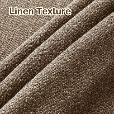 1908 Linen Blend Light Filtering Natural Curtain Tailor Pleat 1 Panel