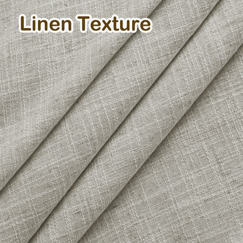 1908 Linen Blend Light Filtering Natural Curtain Tailor Pleat 1 Panel