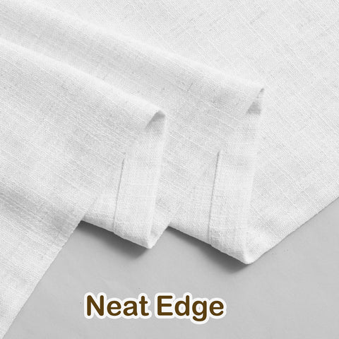 1908 Linen Blend Light Filtering Natural Curtain Tailor Pleat 1 Panel