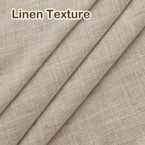 1908 Linen Blend Light Filtering Natural Curtain Tailor Pleat 1 Panel