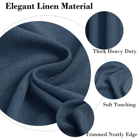 1908 Linen Blend Breathable & Natural Curtain Customizable 1 Panel