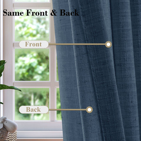 1908 Linen Blend Breathable & Natural Curtain Customizable 1 Panel