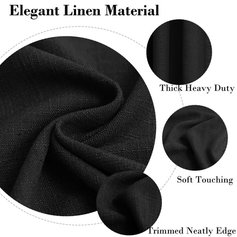 1908 Linen Blend Breathable & Natural Curtain Customizable 1 Panel