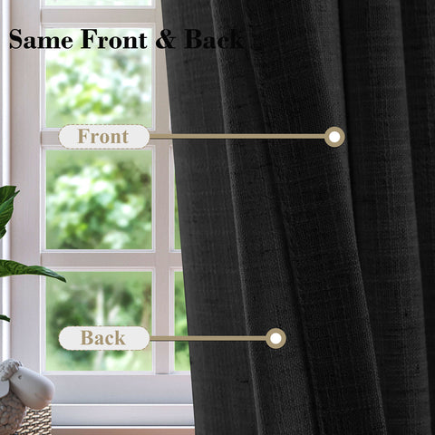 1908 Linen Blend Breathable & Natural Curtain Customizable 1 Panel