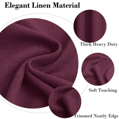 1908 Linen Blend Breathable & Natural Curtain Customizable 1 Panel