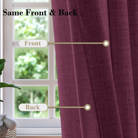 1908 Linen Blend Breathable & Natural Curtain Customizable 1 Panel