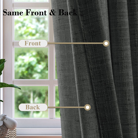 1908 Linen Blend Breathable & Natural Curtain Customizable 1 Panel