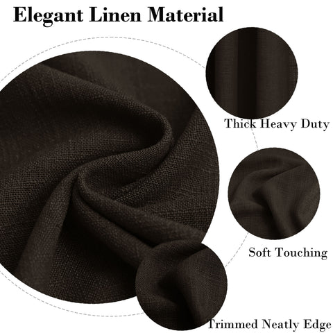 1908 Linen Blend Breathable & Natural Curtain Customizable 1 Panel