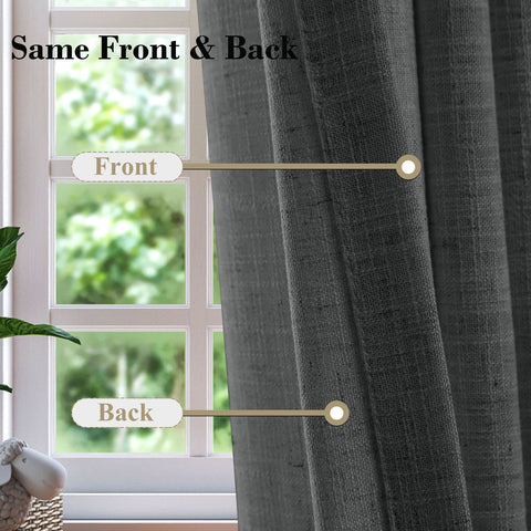 1908 Linen Blend Breathable & Natural Curtain Customizable 1 Panel