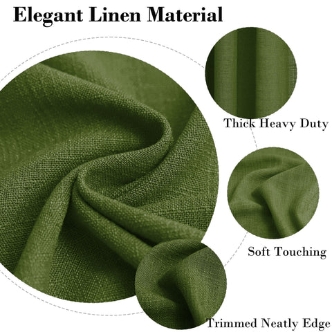 1908 Linen Blend Breathable & Natural Curtain Customizable 1 Panel