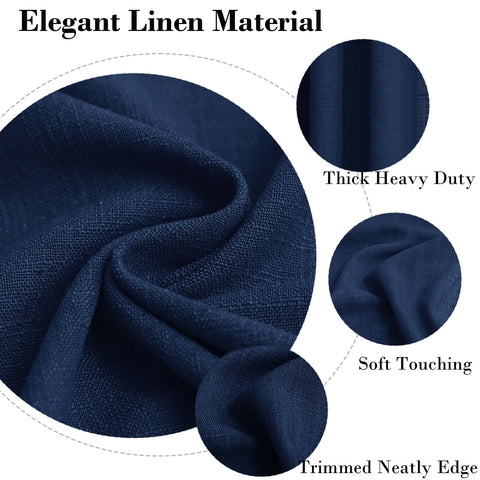 1908 Linen Blend Breathable & Natural Curtain Customizable 1 Panel