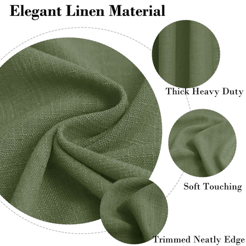 1908 Linen Blend Breathable & Natural Curtain Customizable 1 Panel