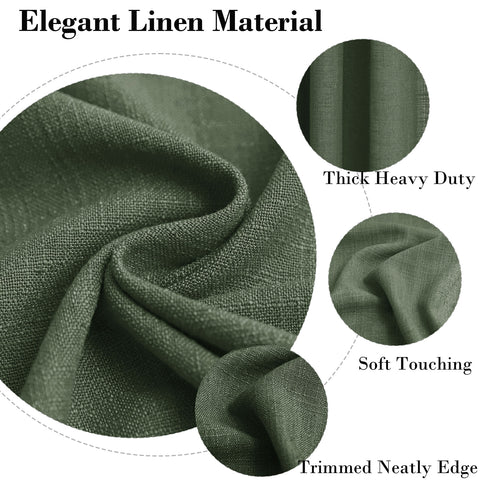 1908 Linen Blend Breathable & Natural Curtain Customizable 1 Panel