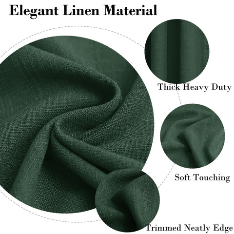 1908 Linen Blend Breathable & Natural Curtain Customizable 1 Panel