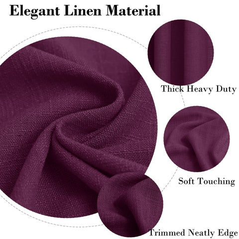 1908 Linen Blend Breathable & Natural Curtain Customizable 1 Panel