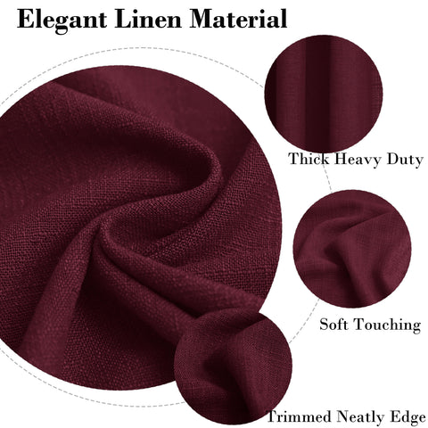 1908 Linen Blend Breathable & Natural Curtain Customizable 1 Panel