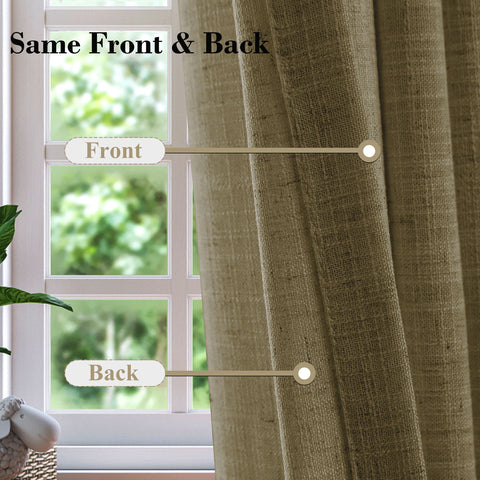 1908 Linen Blend Breathable & Natural Curtain Customizable 1 Panel