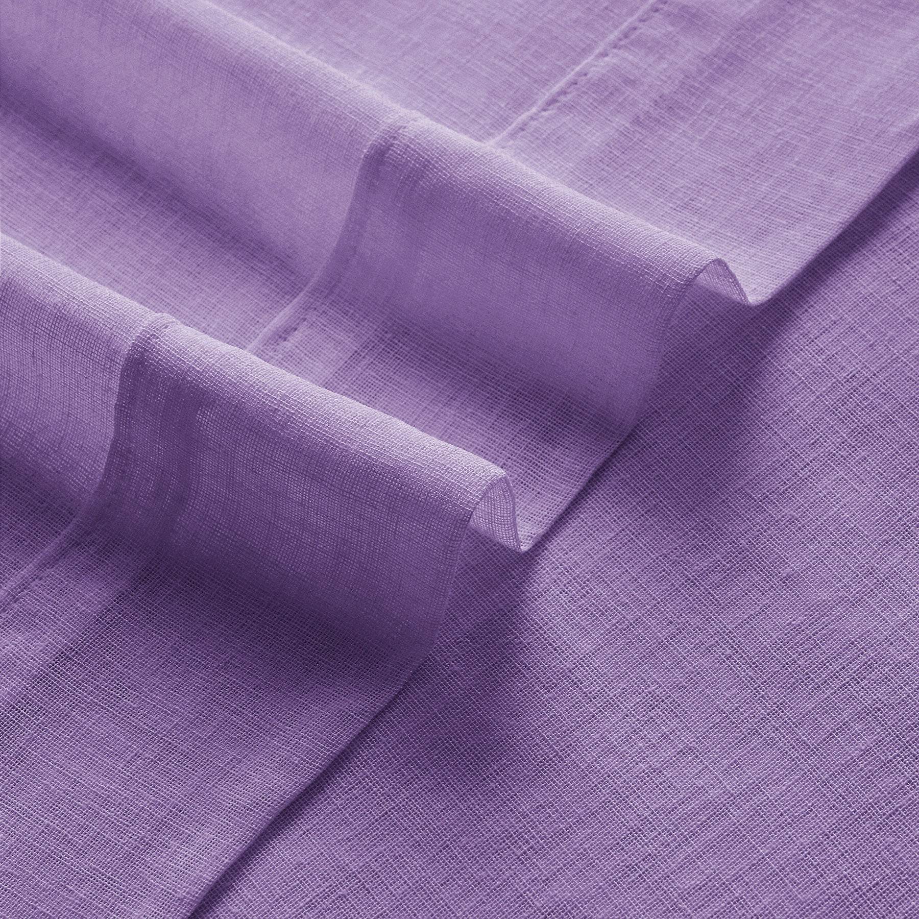 B01 Linen Textured Airy Sheer Curtain Pinch Pleat - Cololeaf