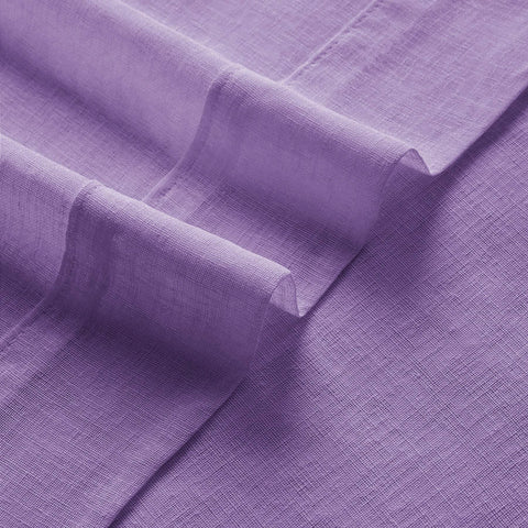 B01 Linen Textured Airy Sheer Curtain Pinch Pleat - Cololeaf
