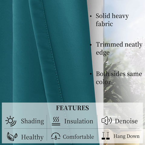 Atlanta Velcro Curtains Self Adhesive Room Darkening Thermal Insulated 1 Panel