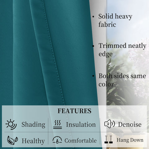 Atlanta Velcro-Vorhänge selbstklebend Raumabdunkelung wärmeisoliert 1 Paneel