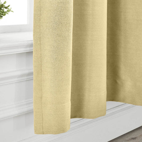 Capri Extra Wide Drape Solid Cotton Heavyweight Curtain Blackout Pinch Pleat - Cololeaf