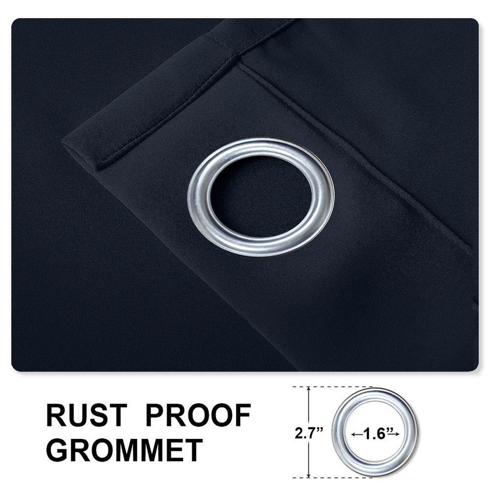 Rose Outdoor Curtains Waterproof Thermal Insulated Blackout Grommets At The Top and Bottom - Cololeaf